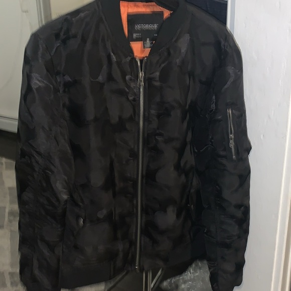 Victorious Other - Victorious camel Print  Zip Up bomber Jacket size M